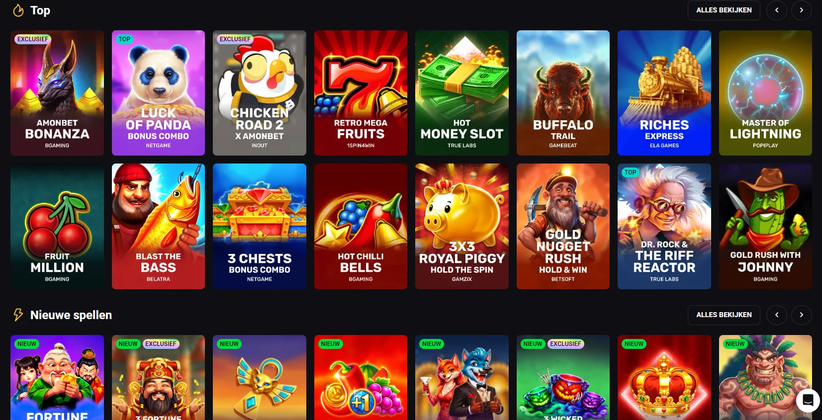 Amonbet Casino Spellen